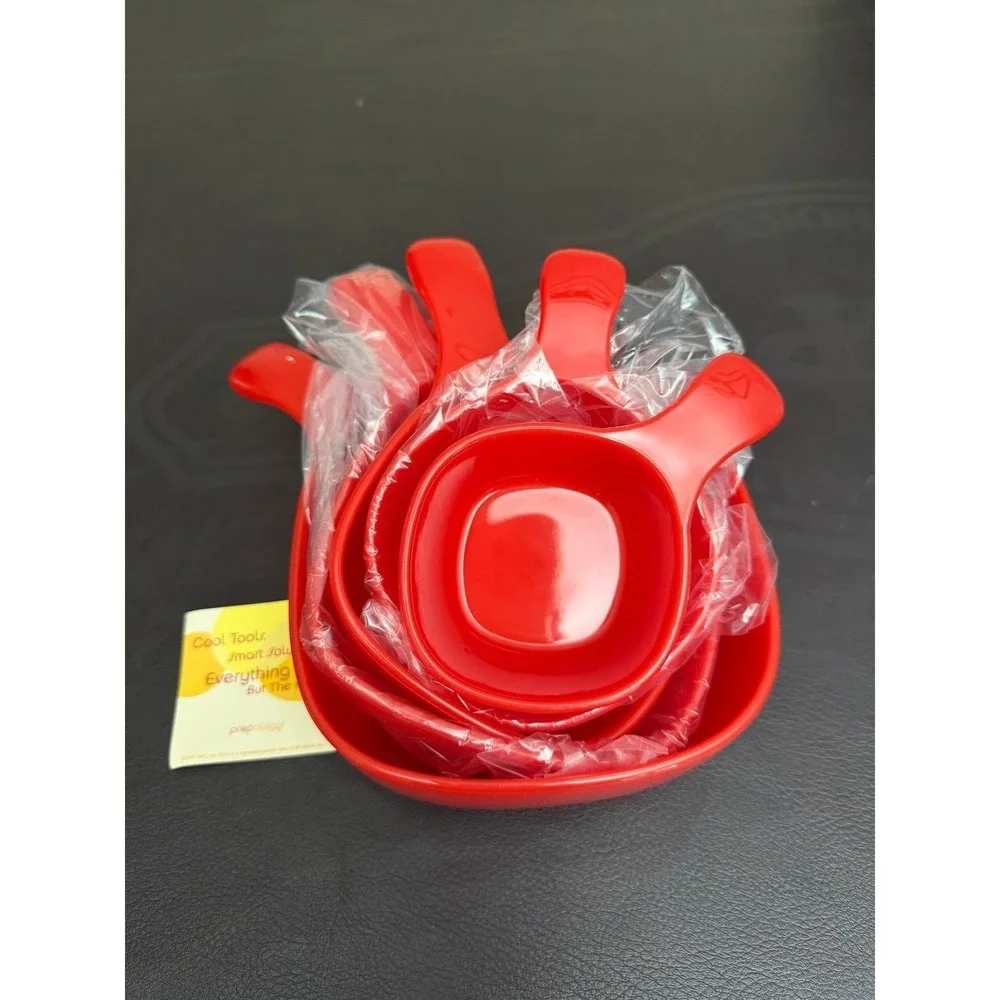 Prepology 10 Piece Red Microwave Bowl Set Vented Airtight Lids Nesting Bowls